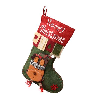 China Retro Christamas Home Decoration Christmas Festival Home Decoration Socks Stockings for sale