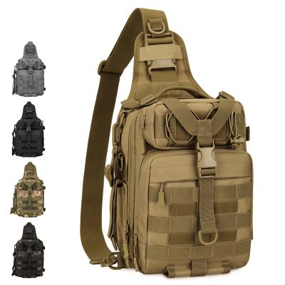 China Factory Camouflage Sports Waterproof Custom Messenger Waterproof Bag Outdoor Tactical Trunk Bag for sale