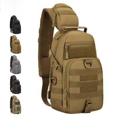 China Custom Wholesale Waterproof SOLAPOLLO Sport Walking Tactical Shoulder Bag Camouflage Tactical Bag for sale