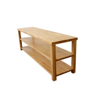 China New Factory Style Shoe Shelf Storage Rack Home Modern Original Promotional Modern Shoe Stool Solid Wood Rack for sale