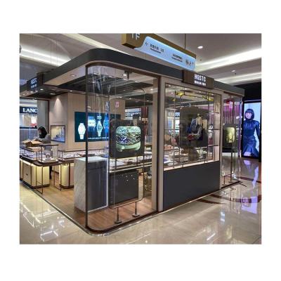 China Processing High-Grade Jewelry Display Cabinet Gold Jewelry Display Cabinet Stainless Steel Counter Jewelry Glass Jewelry Display Cabinet Customize for sale