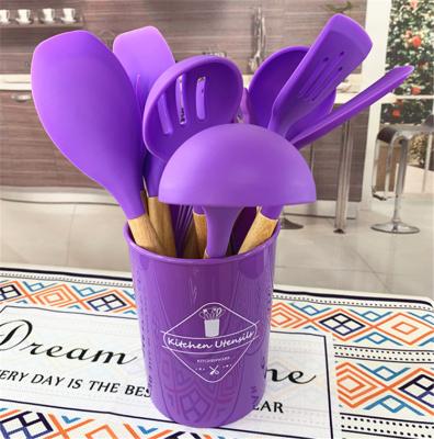 China Hot Sustainable Selling 13 Pcs Silicone Baking Tool Kit Set with Silicone Children's Kitchen Cooking Tools for sale