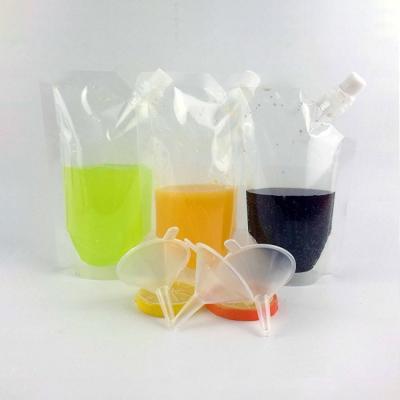 China POS Pouch Reusable Reusable Clear Drink Pouch Plastic Bag 100/200/250/300/380/500ML Retort Spout Recyclable for sale