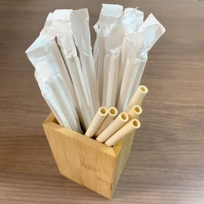 China Wholesale Independent Paper Packaging Eco-friendly Bamboo Straw Stocked With Customized Logo for sale