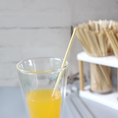 China Disposable Cheap Bulk Production High Quality Wheat Straw Wrapped Wheat Drinking Straws for sale