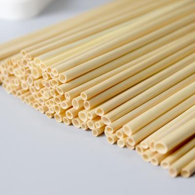 China 100% Natural Disposable Wheat Disposable Drinking Straw for sale