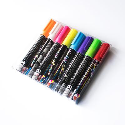 China School Wholesale Liquid Chalk Marker Pen 8 Colors Window Pens Writing Backboard for sale