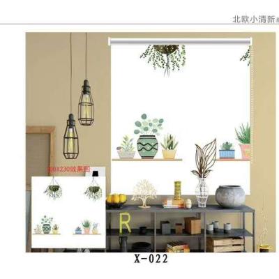 China Blacout Rolling Blinds Office Blinds Window Decor Roller Blinds 3D Printed for sale