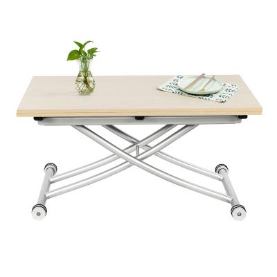 China Adjustable (height) Moder Adjustable High multifunctional MDF Metal Dining Living Room Home Office Apartment Dining Table for sale