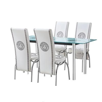 China (Others)Adjustable dining table and chair set home luxury modern restaurant furniture dining room dining table 4 set for sale