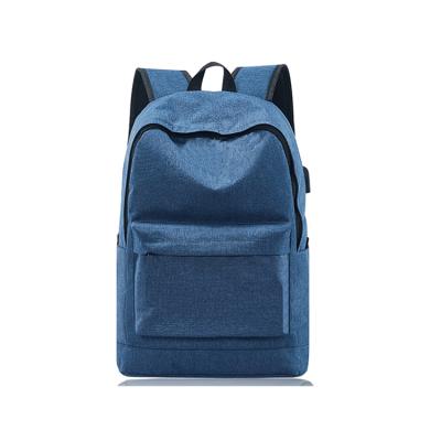 China With high quality new fashion USB backpack leisure outdoor backpack blue daypack bag for sale