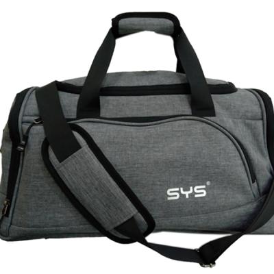 China Polyester duffel bag with shoes compartment for travel gym and sports use for men and women for sale