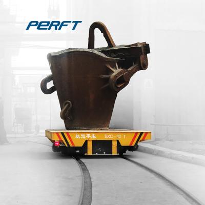 China Easy Operation Galvanized Ladle Transfer Cart And Coil Rail Steel Hot Material Transportation Automated Guided Vehicle Suppliers for sale