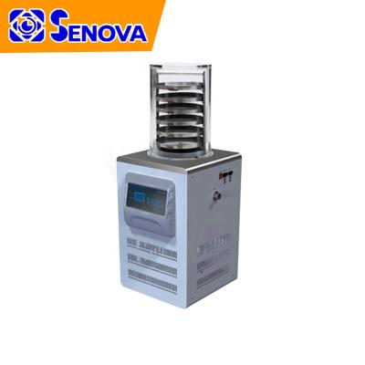 China Medicine Curing CE 6Kg/Batch -50C Degree Floor Standing Lab Vacuum Freeze Dryer for sale