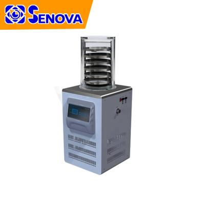 China Medicine Processing Floor 50C Vertical Vacuum Vacuum Lab Freeze Drying Machine for sale