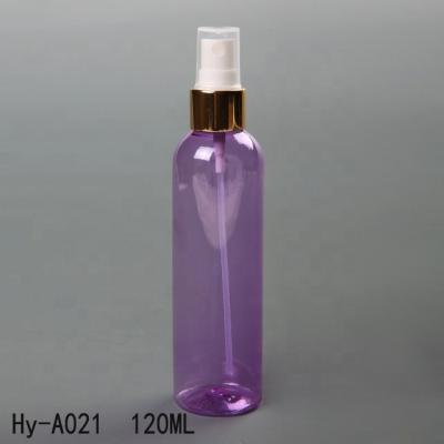 China Household Products Wholesale Clear 120Ml Matte Purple Pet Sprayer Plastic Pet Cylinder Bottle Eco-friendly for sale