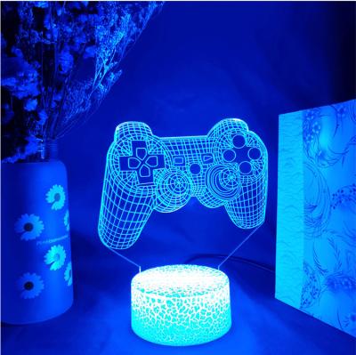 China Light For PS4 Game Controller Gamepad 3D Lcon Lamp Neon Sign LED Atmosphere Office Room Wall Adorn for sale