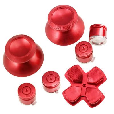 China Wholesale 8 Colors Metal Easy Installation Button Kits D Aluminum Pad For PS4 Controller for sale