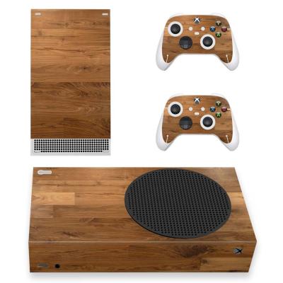 China Easy Install For Xbox Series S Game Console Controller Vinyl Decal Cover Sticker Skin Wood Design for sale