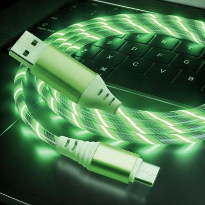 China Hot Selling Fast Charging Type C Charger Cable LED USB Fast Charging Durable Amazon Cable for sale