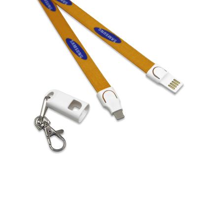 China Charging + data transfer (optional) + price USB micro Lanyard Charging Cable USB C Lanyard Cable from Lanyard Factory for sale