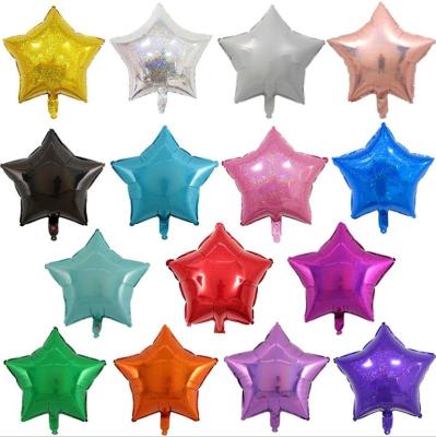 China DECORATION 18 Inch Holographic Foil Balloons Star Shape for sale