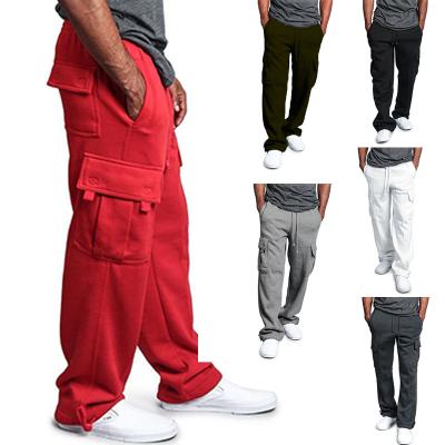 China Men's Anti-Static Twill Pants Regular Stretch Streetwear Casual Straight Loose Long Pants Cargo Pants for sale