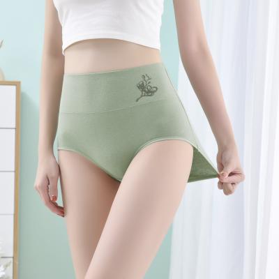 China Antibacterial Ready To Ship Women's Panti Plus Menstrual Period Cotton Embroidery Waist Women's Underwear High Rise Panties Women's Panties for sale