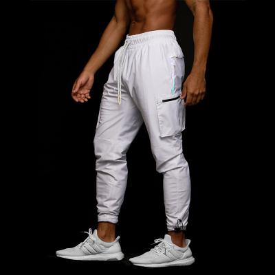 China Viable Joggers For Mens Dry Cloth Logo Joggers Custom Cargo Stacked Joggers Pants With Side Pockets Men for sale