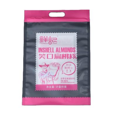 China Waterproof Pink Nut Food Packaging Bags Customized With PP/PET/PE Packing for sale