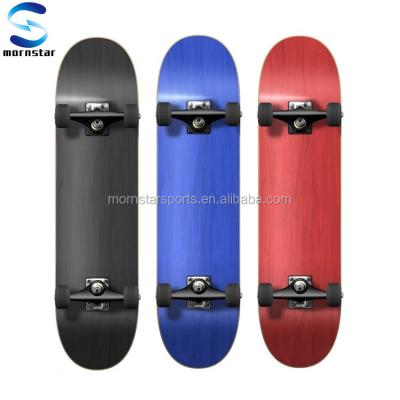 China 7 PlyCanadi One Color 31inch 7layer Maple/Birch/Northeastern Maple Wood Stain Concave Full Skateboard for sale