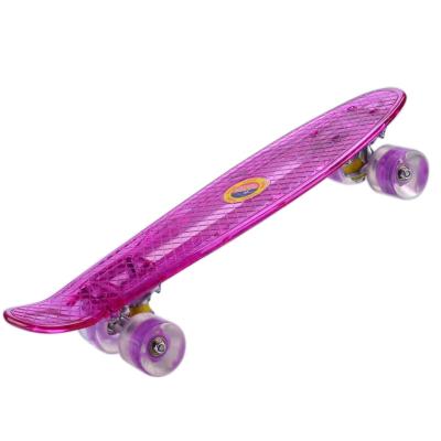 China Youth LED Light Up Deck And Roll 22 Inch Complete Original Plastic Mini Cruiser Skateboard for sale