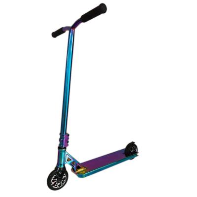 China Pro Youth Neo Performance Aluminum Freestyle Rainbow Stunt Scooter Aluminum Chrome Stunt Scooter for sale