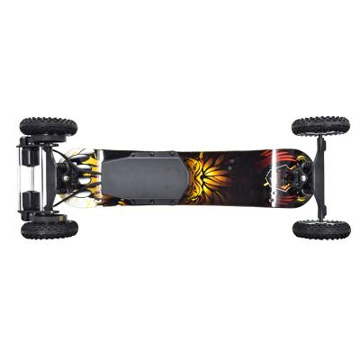 China Adult Popular Dual Hub Motor Mountain Electric Skateboard With Remote Control for sale