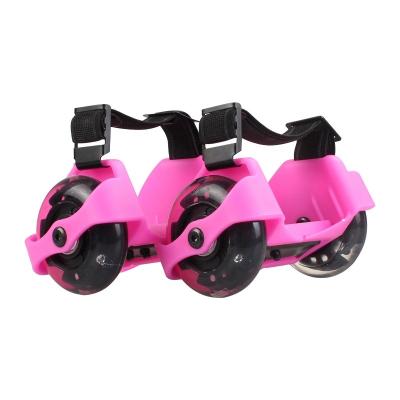 China Fully Adjustable, One Size Fits All Kids Improved 4 Wheel Adjustable Flashing Heel Skates Hot Wheels Skating Shoes Easy-On Roller Skates for sale