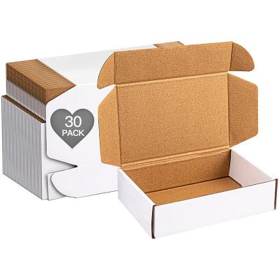 China Recyclable Flute Ecommerce Packaging Box Custom Printed Corrugated Cardboard Shipping Plain White Mailer Box for sale