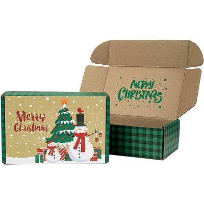 China 2021 New Design Christmas Gift Boxes Recyclable Packaging Corrugated Mailer Boxes for sale