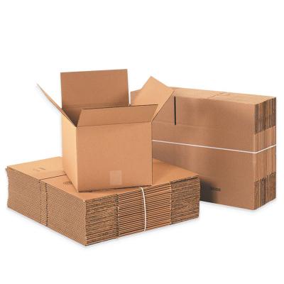 China Wholesale Custom Recycled Materials China Cardboard Box Supplier Logo Kraft Paper Plain Corrugated Cardboard Box Shipping Packaging for sale