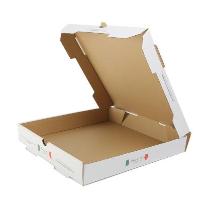 China 8 10 12 14 13 Wholesale Custom Recyclable 16 Inch Tote Corrugated White Plain Pizza Boxes for sale