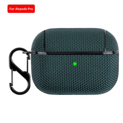 China For AirPods Pro Wireless Earphone Case For Airpods Pro Cover 2 3 For Airpods Pro Textile Fingerprint Air Protective Cover Anti Cloth Protective Case for sale