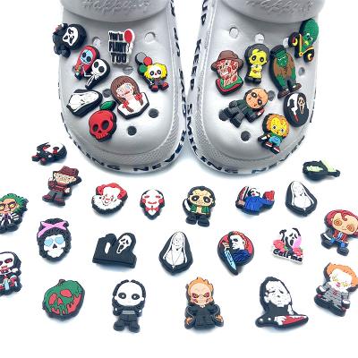 China Clog Charm 2021 Wholesale Crocs Shoe Charms PVC Designer Charms For Crocs Rubber Custom for sale