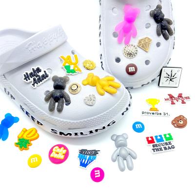 China Shoe Charms New Design PVC Free Shipping Charms For Croc Designer Shoe Decoration Girls Shoe Charms for sale