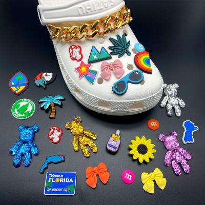 China Shoe Charm PVC Croc Charms Diy Shoe Ornament Creative Cartoon Shoe Charms Shoe Buckles Charms for sale