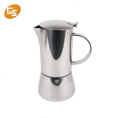 China WITH LID Styles Moka Pot Stainless Steel Italian Coffee Maker for sale