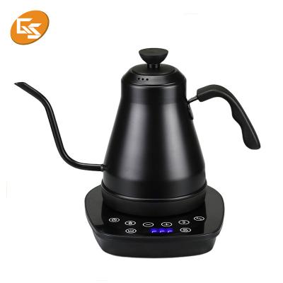 China Temperature Control Rotating Electric Kettle Kettle Amazon 360 Degree Base Stainless Steel for sale