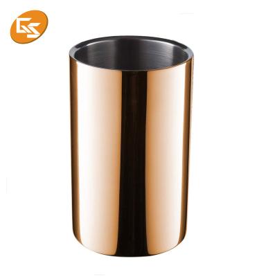 China Sustainable Double Wall Copper Stainless Steel Travel Stainless Steel Wine Bottle Cooler for sale