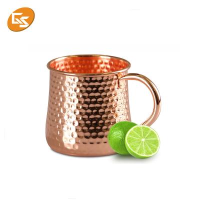 China Food Grade 304 Stainless Steel Copper Beer Cocktail Moscow Mule Mugs Viable Mug for sale