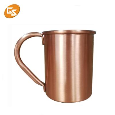 China 100% Pure Copper Mug Viable 14 oz Copper Beer Wine Mug for sale