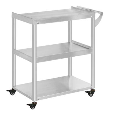 China Multifunctional Contemporary Metal Stainless Steel Hotel Kitchen Dining Serving Trolley Cart for sale