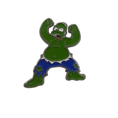 China Europe Design Your Own Enamel Pin Green Freak Soft Enamel Pin Custom for sale